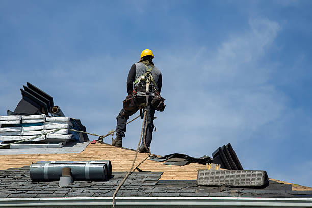 Professional Gutter Installation technician working in Inola, OK